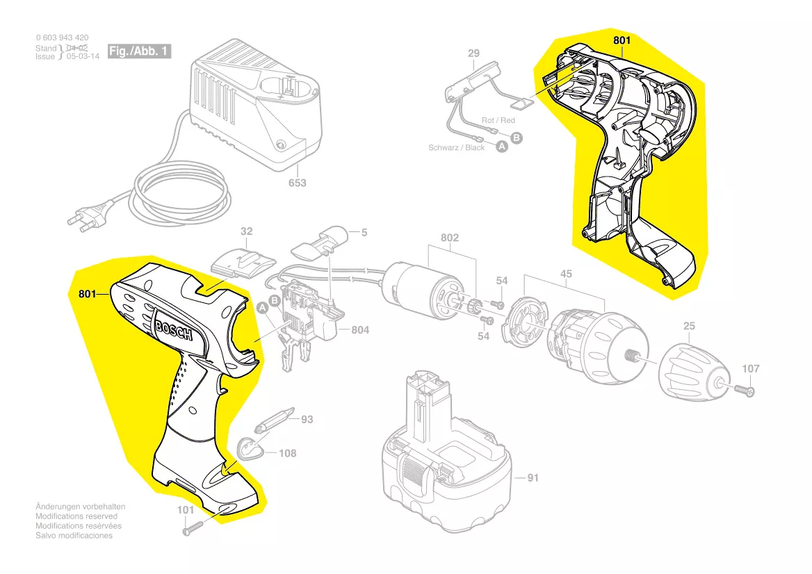 Coquille pour PSR 14,4 VE-2 Bosch